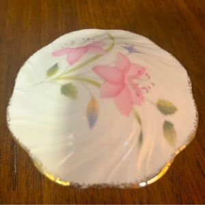 Bone China floral trinket box vintage from Taiwan.